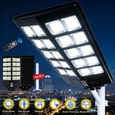 9800W Commercial Solar Street Lights Outdoor Dusk to Dawn Super Power Aluminium