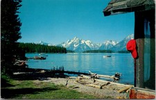 Jackson Lake and Teton Range, Wyoming Vintage Postcard Wpc10