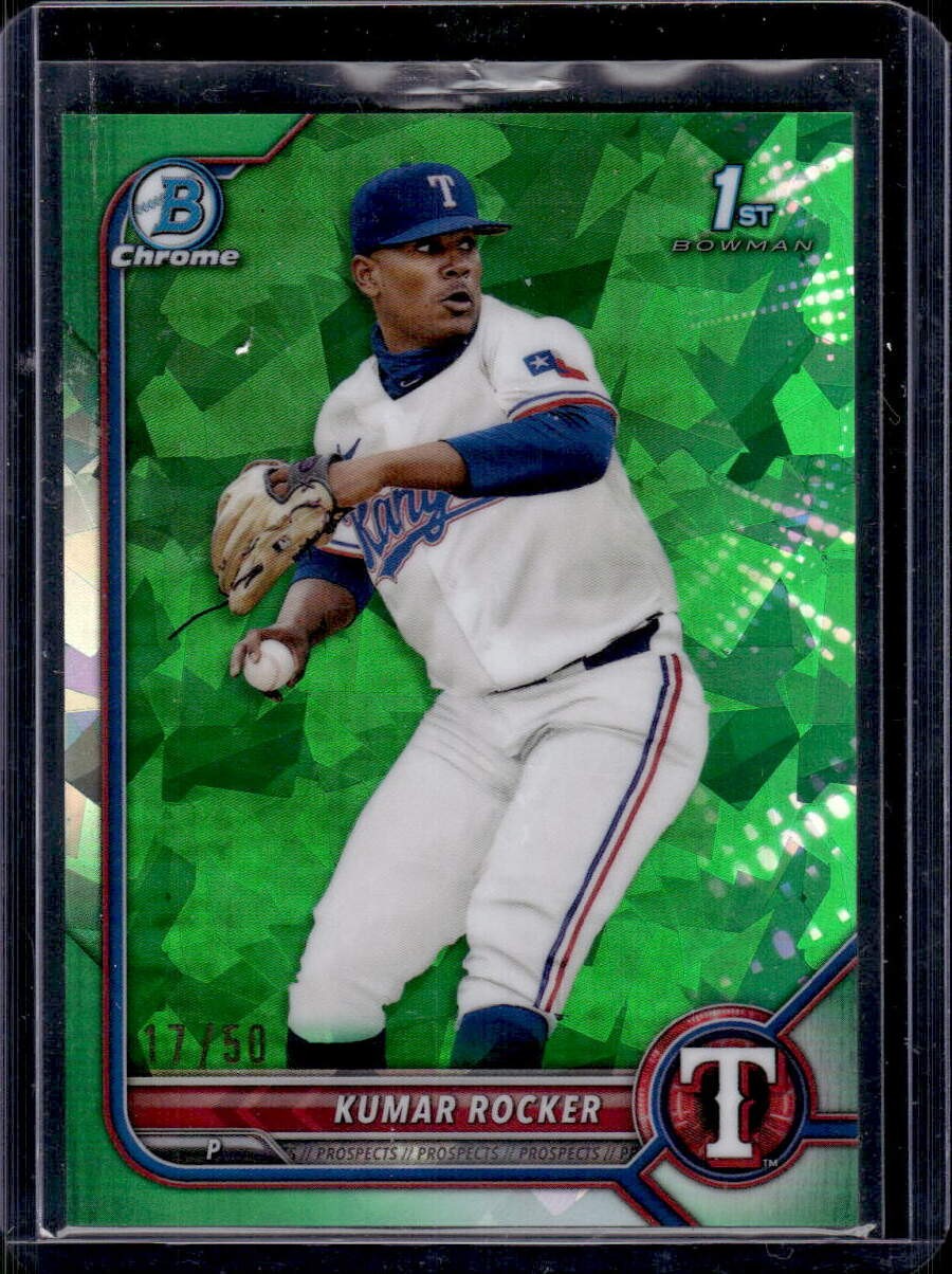 Kumar Rocker 2022 Bowman Chrome Sapphire #BDC-164 Green /50