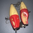 TWO Vintage Paw Paw 9100 Runt Red Head White Wood 1940’s-1950’s — photo 6
