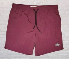 Pacsun Drawstring Lined Board Shorts Mens MED Maroon Beach Swim Surf