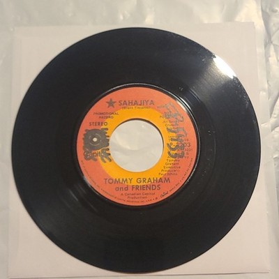 Tommy Graham & Friends ~ Sahajiya/ David's Song ~ Capitol Promo 45 RPM Record