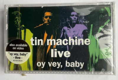 Tin Machine Live Oy Vey Baby Cassette Sealed Hype 1992 Canada London David Bowie