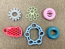 Sample Multiple Color and Style Hand Finger Silicone Grip Strengthener Set