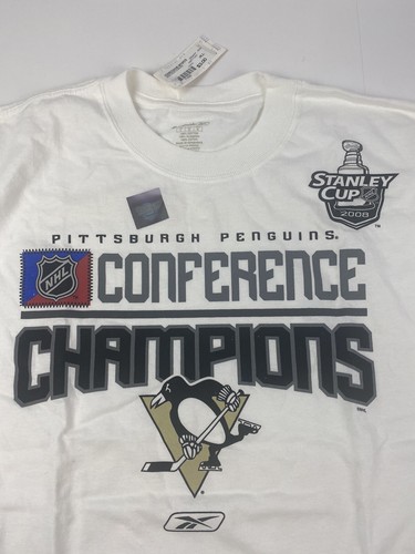 NWT Pittsburgh Penguins 2008 Eastern Conference Champions T-Shirt- Size Large L - Picture 2 of 6