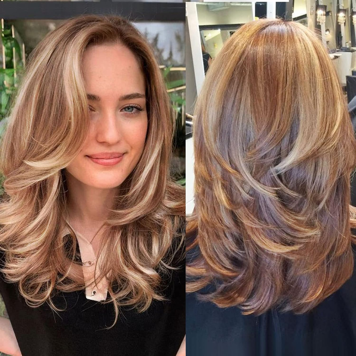 Media Melena Cortes Modernos Con Cabello Largo Pelo Escalado