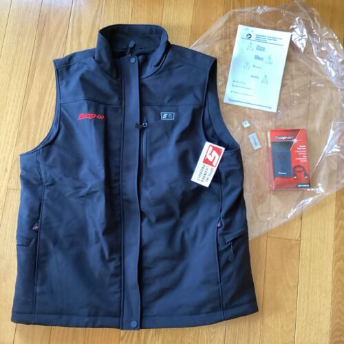 Snap On Heater Core Vest Black Large With Power Battery Pack VSTPMBK New Tags - Picture 20 of 20