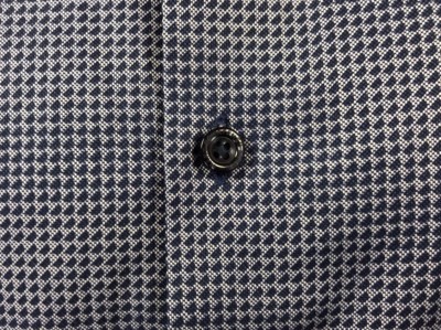 Chemise Homme Hart Schaffner Marx - Coton Bleu Platine, Taille L, Manches Longues - Occasion Très Bon état