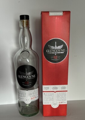 Glengoyne 12 Years Highland Single Malt Scotch Whisky Empty Bottle & Box B3