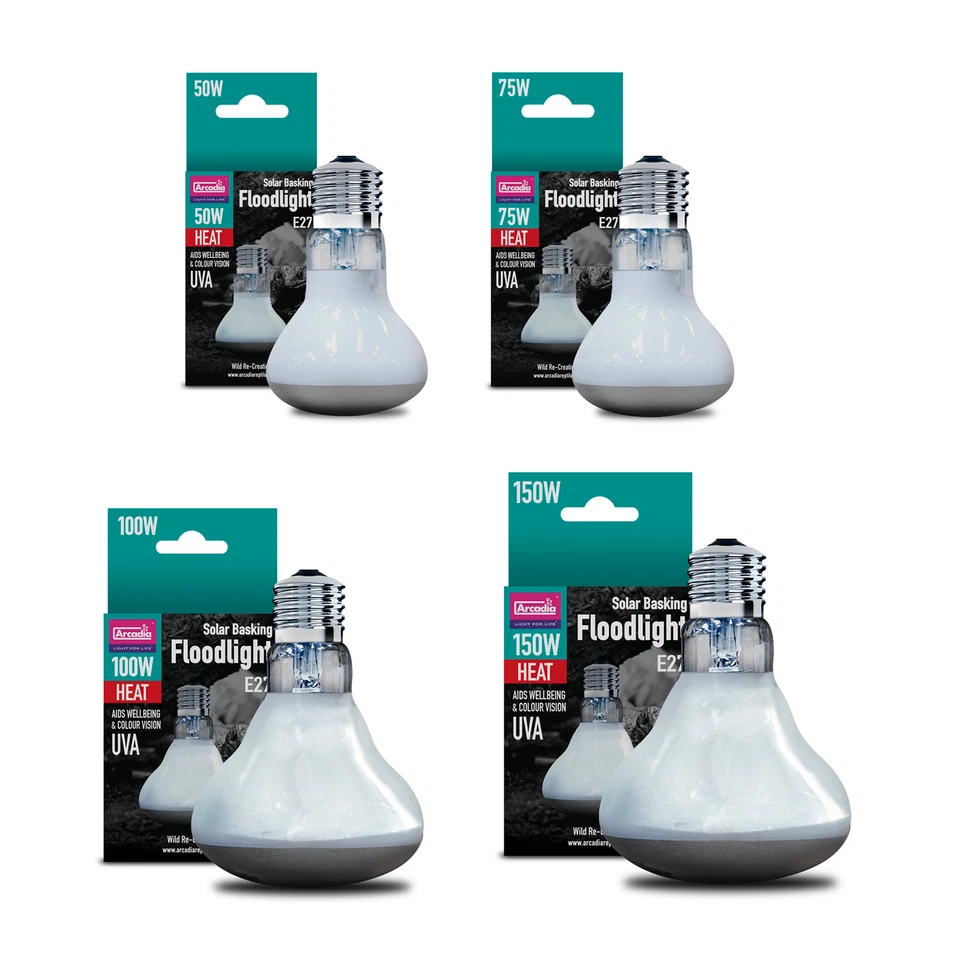 ARCADIA D3 REPTILE BASKING LAMP BULB HEAT LIGHT UV UVB MERCURY VAPOUR
