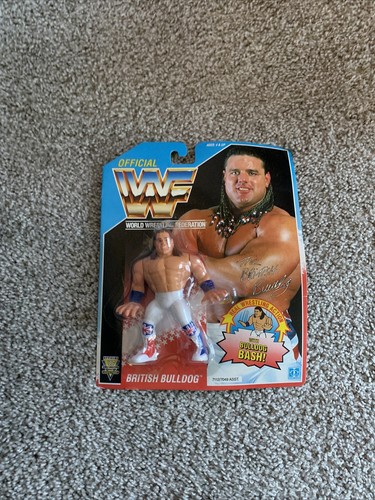 Vintage WWF BRITISH BULLDOG Wrestling Superstar Ha...