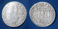 Bohemia Karl II von Liechtenstein-Kastelkorn 3 Kreuzer 1670