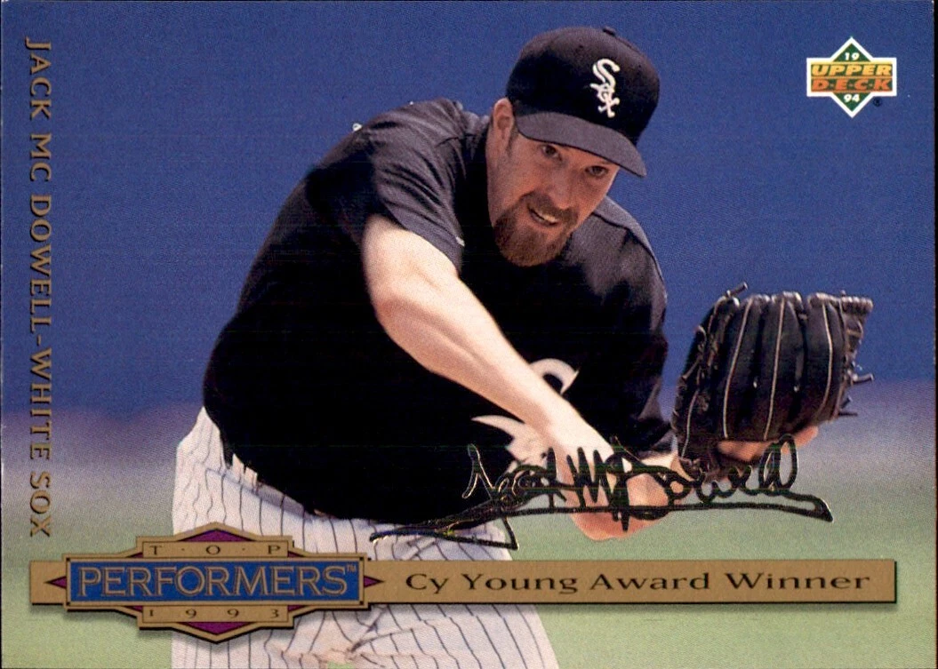 1994 Collector's Choice SILVER SIGNATURE #309 Jack McDowell CHICAGO WHITE SOX