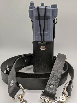  Motorola APX6000XE Hard Leather Two Way Radio Case Holster Holder Fire Set USA