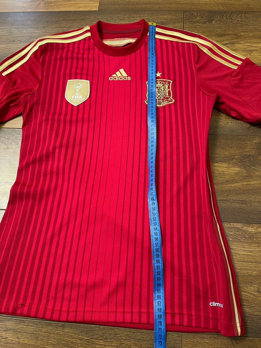 Adidas Spain 2014 World Cup Euro Soccer Football Home Jersey Shirt
