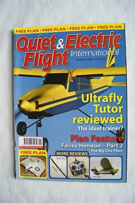 2008 Quiet & Electric Flight Magazine - January + Plans