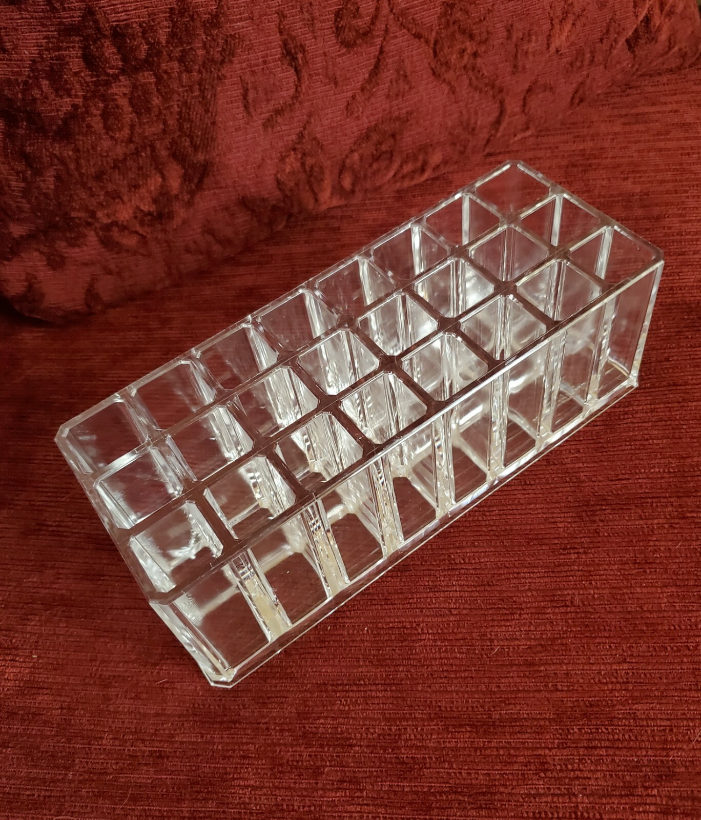 Transparent Acrylic Lip Gloss Organizer & Display Makeup Holder | 24-Space
