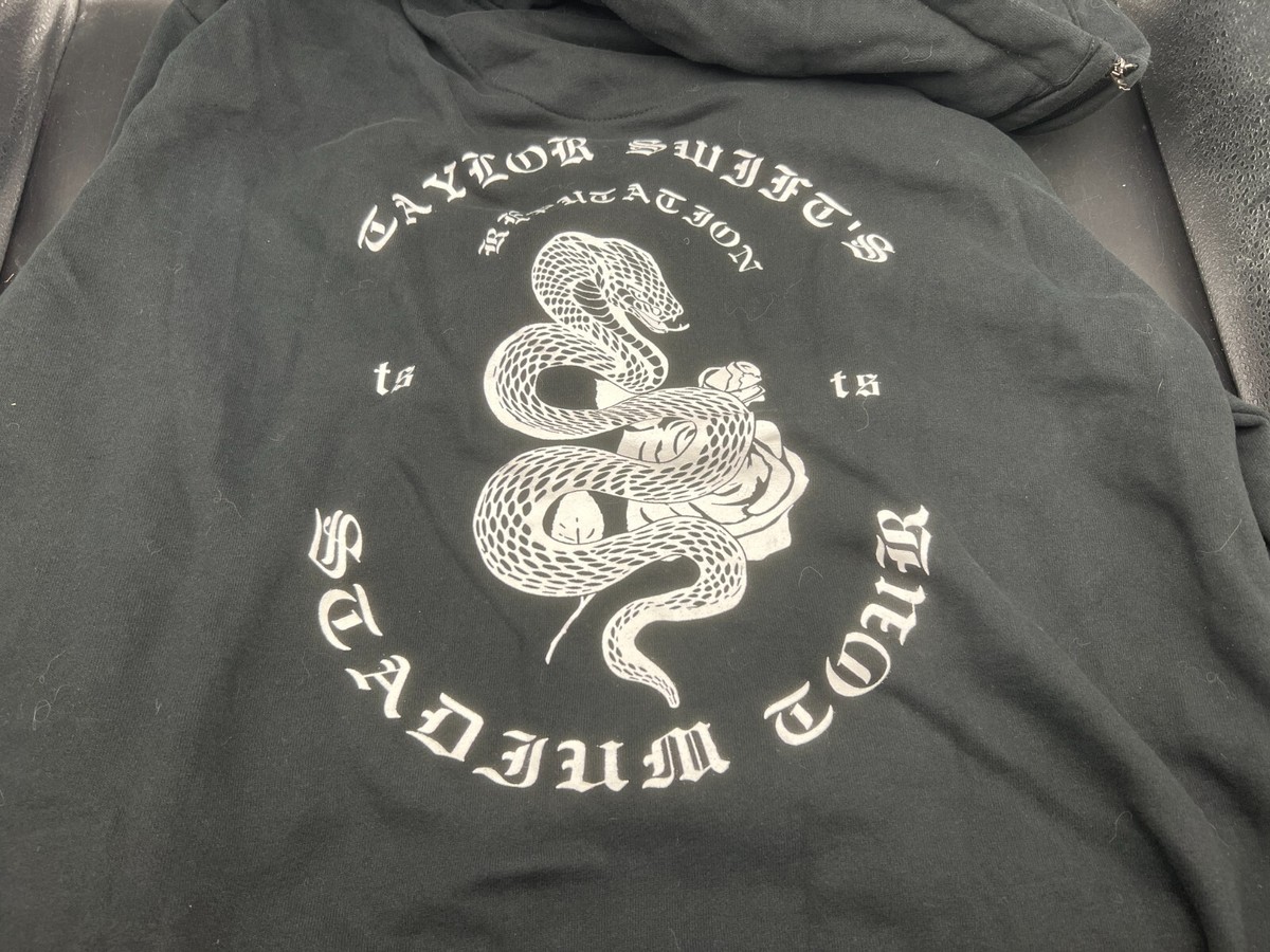 Official Taylor Swift Reputation Stadium Tour Black Snake Hoodie