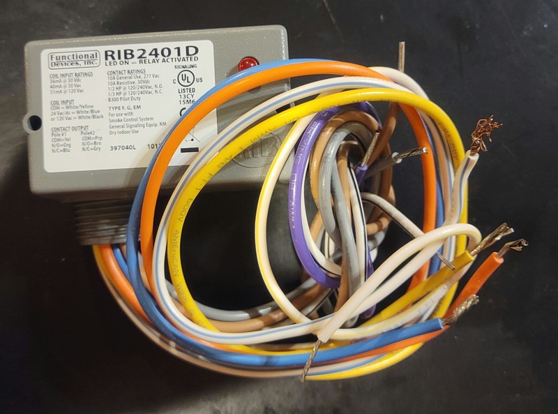 RIB 2401D Enclosed Relay, Manufactured by Functional Devices Inc. Used, works