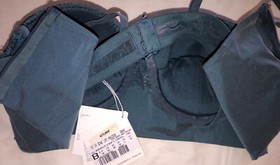 La Perla Blue Bra  36B  New  Floral Lace Peekaboo Bustier  Bandeau Bra  $500