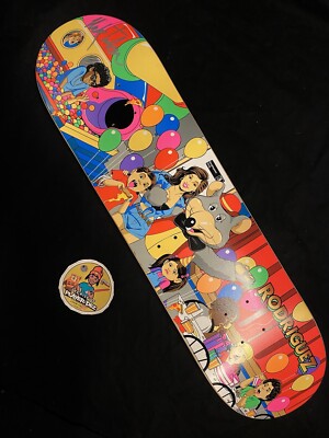 レアスクイーズ　NIC RARE SIGNED Nick Tucker Chuck E Cheese Primitive Skateboard Deck