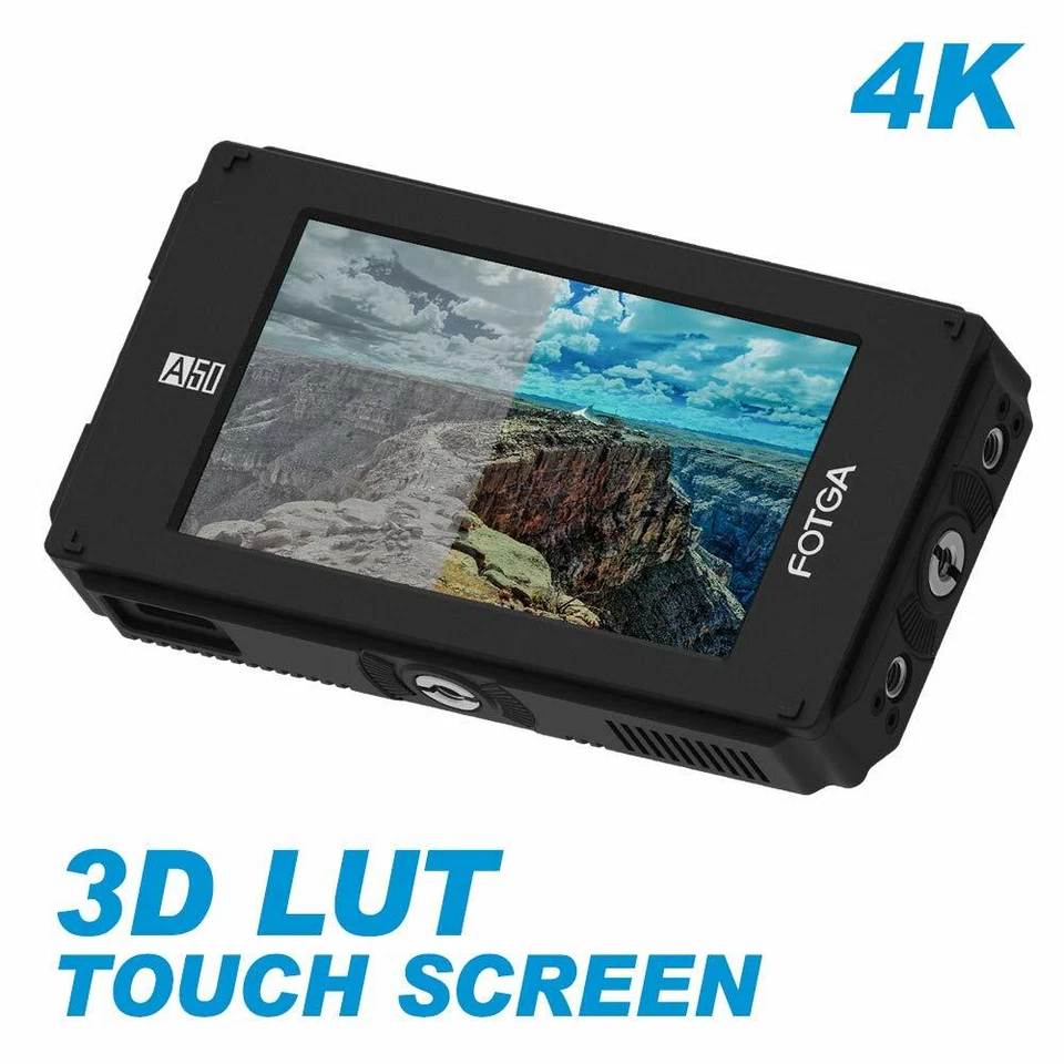 NEW! Fotga DP500IIIS A50TL 5" Touch Screen Video Camera Monitor 3D LUT 4K HDMI - Image 2 of 4