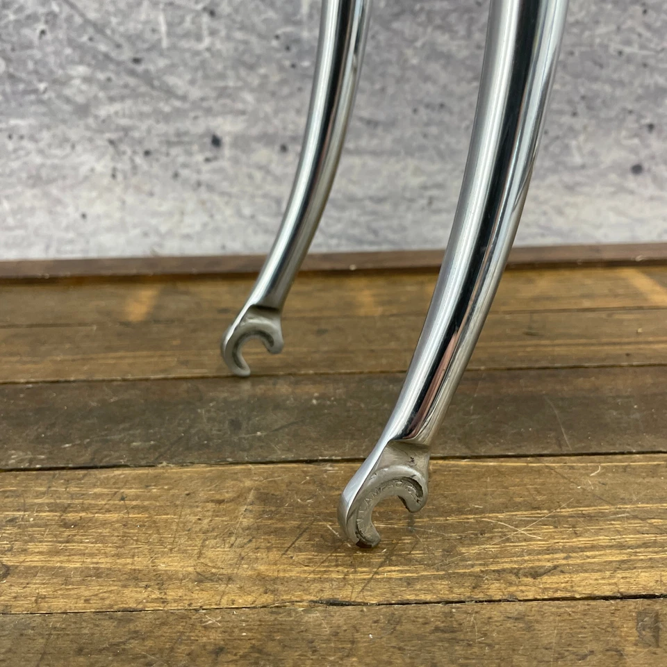 Vintage Rossin Fork 700c Columbus Campagnolo Chrome 1 in Threaded 7.75 Inch Road - Image 3 of 4