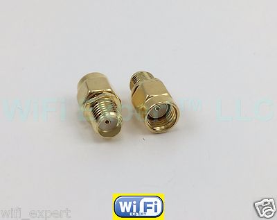 1 x SMA female To RP-SMA Male connect SMA to RP-SMA RF Connector Adapter USA