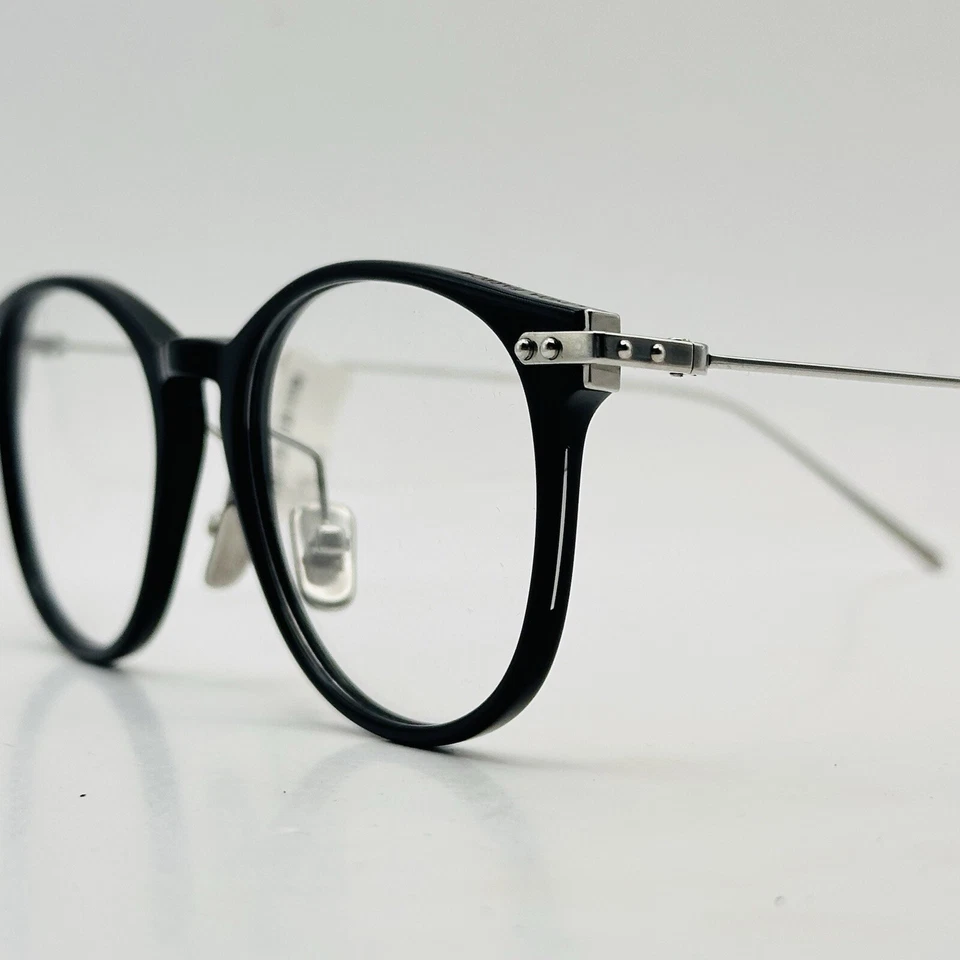 Linda Farrow Anteojos Mujer Ovalados Negro Plata Titanio Mod. LF01 NUEVO Foto 4 de 4