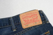 Levi's 514 Straight Boot Rugged Denim Blue Jeans Mens Size 38 x 32