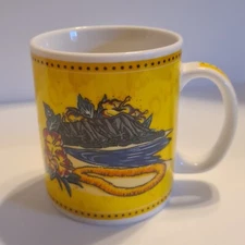 Hilo Hattie Hawaiian Themed Vintage Coffee Mug