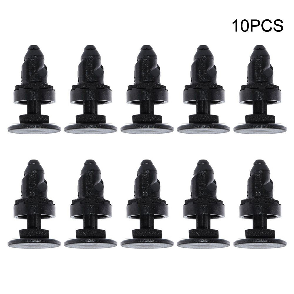 Black Plastic Windshield Wiper Cowl Moulding Trim Retainer Clips 10pcs