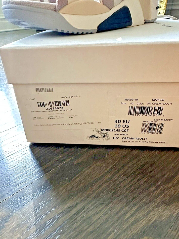 Marc Jacobs Somewhere Sport Sandals Lace Up Flat Shoes Mules NEW - Image 4 of 4