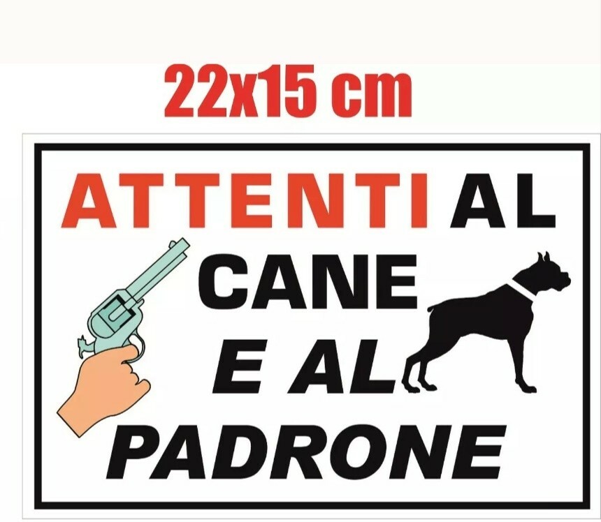 Cartello Attenzione Questa Area &egrave; Difesa Da Cani Da Guardia