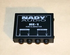 NADY AUDIO HE-1 HUM ELIMINATOR,  2 CHANNELS  60-Cycle