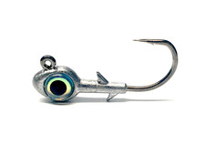 5 Pack Big Eye Jigs Redfish Trout Flounder Fluke Red Eye Jig Heads Swim Bait