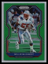 2020 Panini Prizm NFL #27 Willie McGinest Prizm Green New England Patriots
