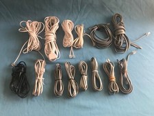 Lot of 14 Gray White  Black 6 ft to 25 ft Long Landline Telephone Cords