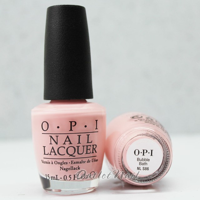 OPI Nail Lacquer Polish NL S86 BUBBLE BATH 15mL/ 0.5oz Natural Pink