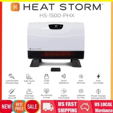 Heat Storm Phoenix Infrared Space Heater with Attachable Feet &Remote Control