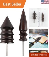 2 Pack Leather Edge Bevelers Burnishing Tools for Exquisite Craftsmanship