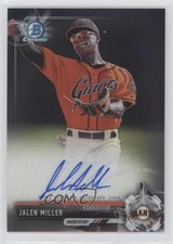 2017 Bowman Chrome Prospect Auto Jalen Miller #CPA-JMI Auto 1o3
