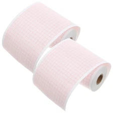2 Rolls Electrocardiogram Chart Paper: Medical Recording Paper - Grid Heart