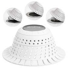Bathtub Drain Hair Catcher, Silicone Collapsible 1 Pack Drain Protector for P...