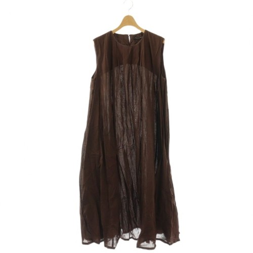 Mizuiro India ind Dress Sleeveless Cotton Brown CX Used 172692ab607b34d8738fa966