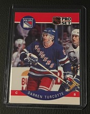 1990 PRO SET DARREN TURCOTTE #208 ROOKIE CARD. rookie card picture