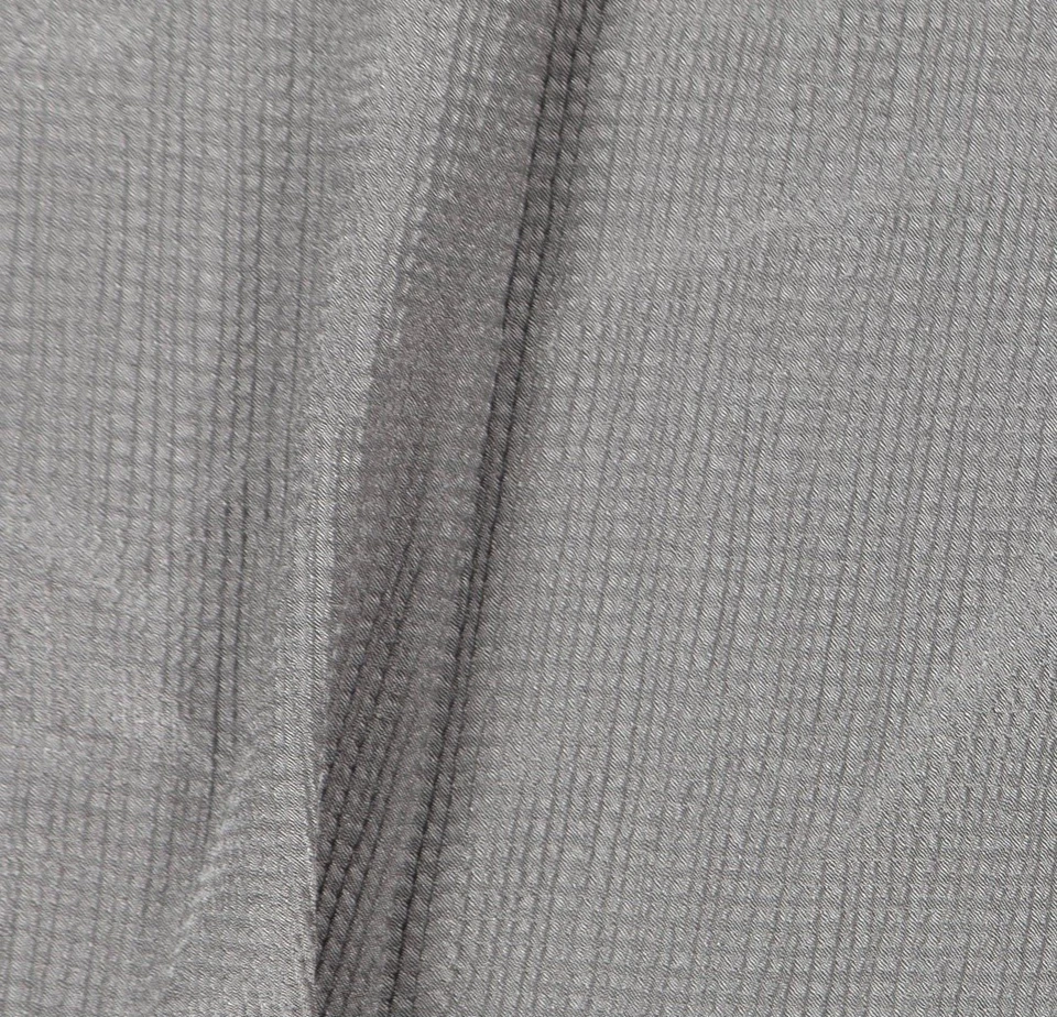 34"x63" Light Filtering Pebble Satin Curtain Panel With Pinch Pleat Gray... - Image 4 of 4