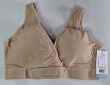 Fresh Comfort Easy Open Front Close Bra Large Beige Style 1009