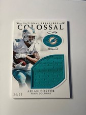 2016 Panini National Treasures Colossal Arian Foster Jersey /99 Dolphins