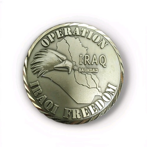 Challenge Coin-Operation Iraqi Freedom-USMC-USN-USAF-USCG-US Army - Picture 2 of 2